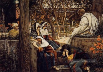 Jésus chez Bethany James Jacques Joseph Tissot Peinture à l'huile